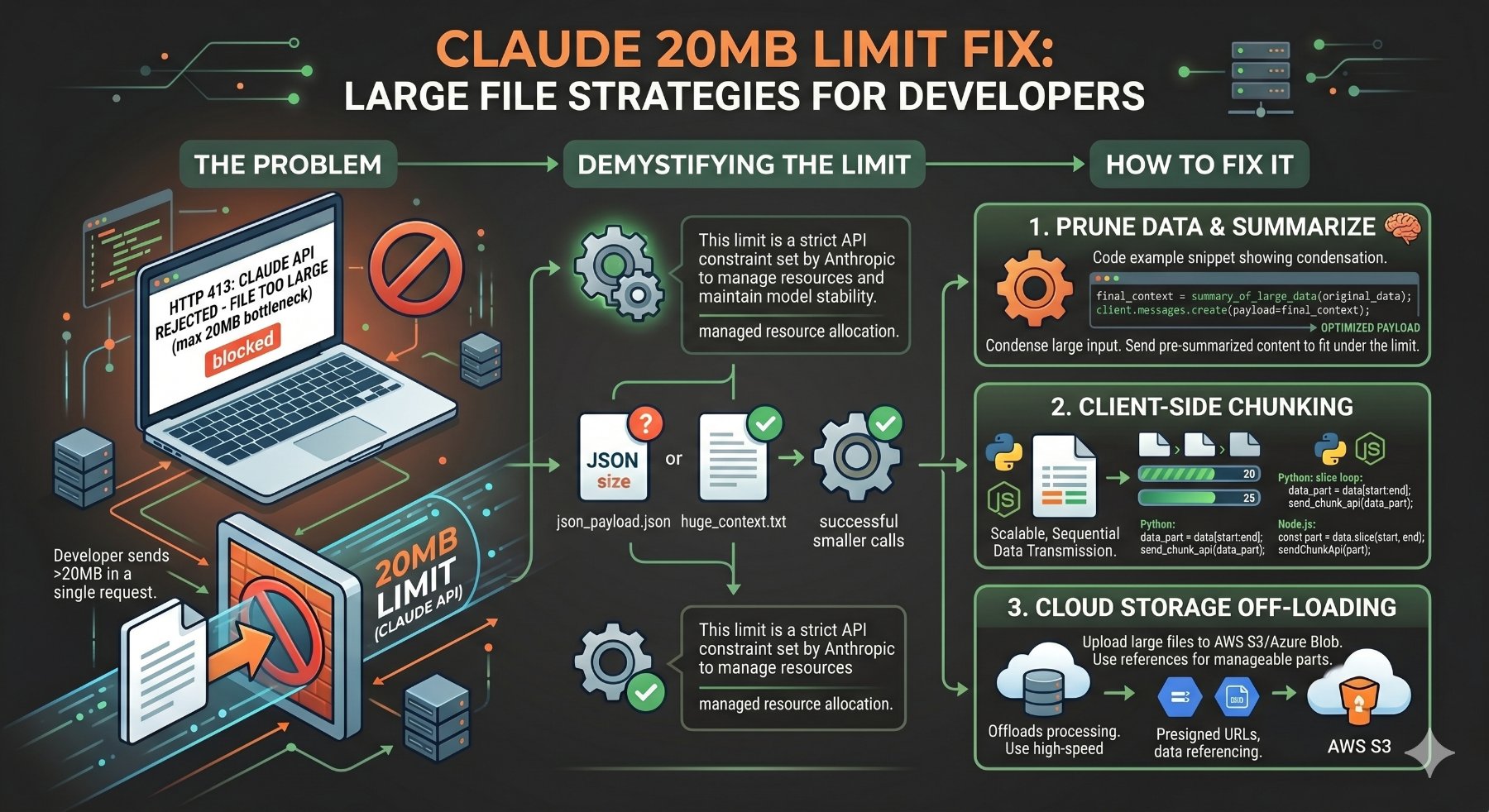 Claude 20MB Limit Fix: Large File Strategies for Developers