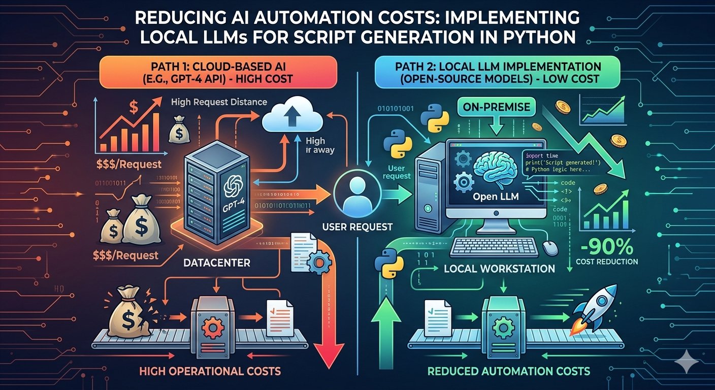 Reducing AI Automation Costs: Implementing Local LLMs for Script Generation in Python
